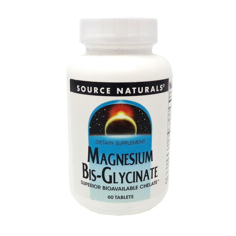 Magnesium BisGlycinate By Source Naturals 60 Tablet