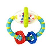 Bright Starts Grab and Spin Baby Rattle and BPA-free Teether Toy, Ages 3 Months +