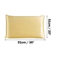 thumbnail image 6 of PiccoCasa Silk Pillowcase with Zipper, Champagne King(20"x36"), 6 of 6