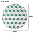 thumbnail image 6 of Christmas Round Tablecloth 60x60in(153x153cm) – Waterproof Polyester Table Cover with Full Print Design, Wrinkle Resistant & Washable for Kitchen Dining Party Decor, 6 of 6
