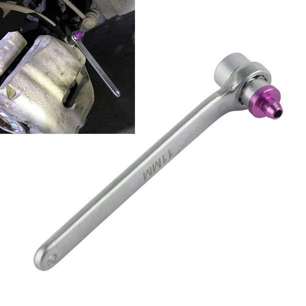 Llave de Purga de Freno, Práctica fácil de Usar de Freno Resistente Al Desgaste Herramienta de Sangrado de Acero Alta Eficiencia para la Motocicleta del Camión del