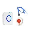 thumbnail image 1 of Alarma de alarma para el hogar, sistema de alarma personal recargable para pacientes mayores y botones de llamada de emergencia, alarma para niños y discapacitados y embarazadas Afortunado Sencillez, 1 of 5
