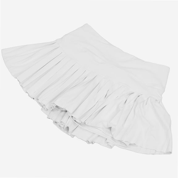 Summer Pleated Skirt Soft Breathable White Tennis Shorts Skirt with Pockets for Girl Women Fitness,Summer Pleated Skirt,Tennis Skirt