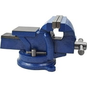 5-Inch Bench Vises with Anvil Swivel Locking Base Table Top Clamp, Duty Bench Vise with Locking 360-Degree Swivel Anvil