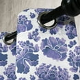 thumbnail image 3 of Ambesonne Floral Grommet Curtain, Watercolor Chinese Art, 50" x 84", Violet Blue Lavender, 3 of 6