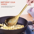 thumbnail image 2 of EeaseCA Household Stainless Steel Spoon Kitchen Colander Frying Strainer Dumplings Colander, 2 of 7