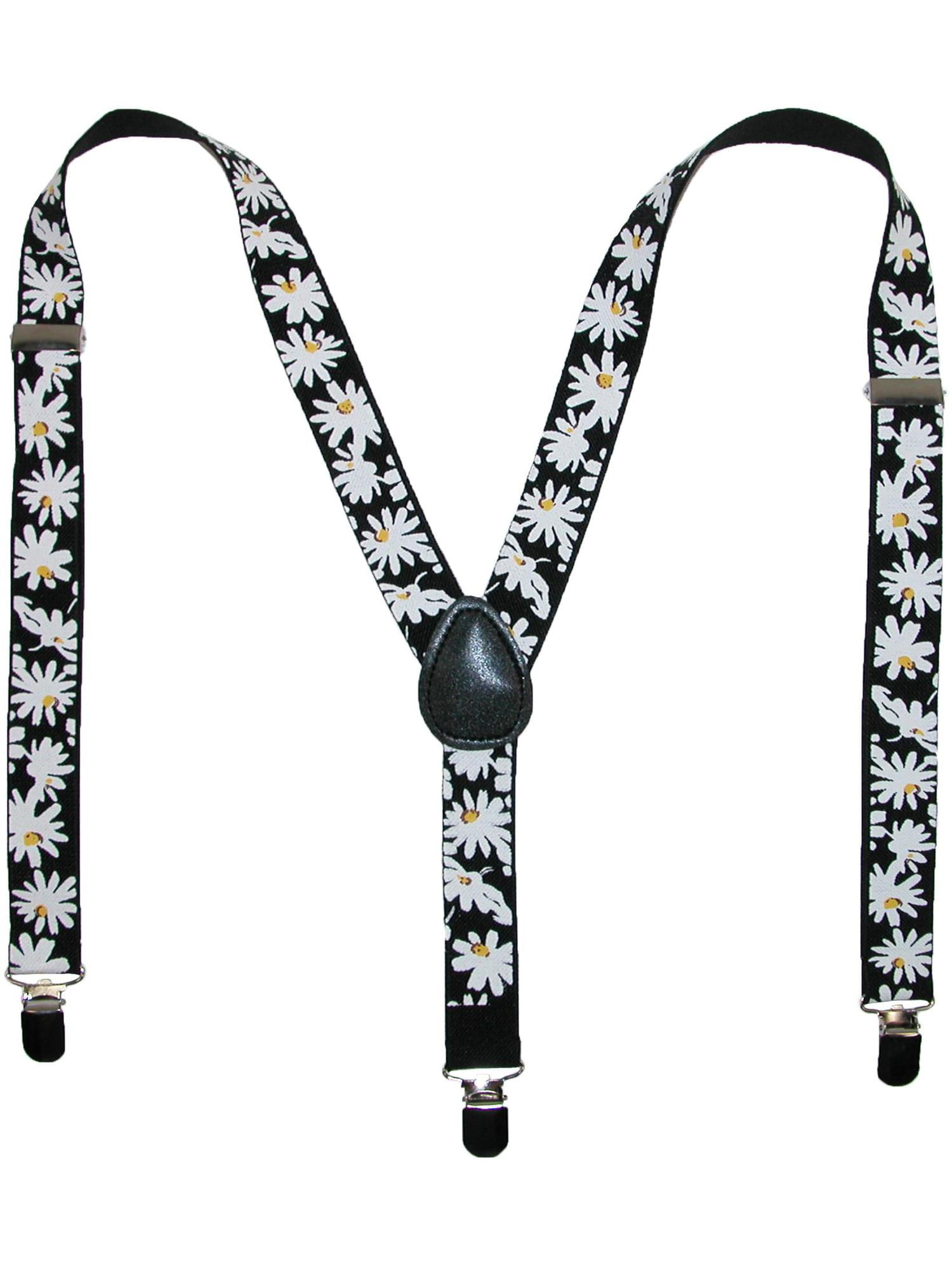 CTM CTM® Elastic Daisy Print Suspenders (Women's)