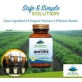 thumbnail image 6 of Bacopa Monnieri Capsules - 90 Vegan Caps with Organic Bacopa, Standardized Extract - Brain Focus Supplement, 6 of 8