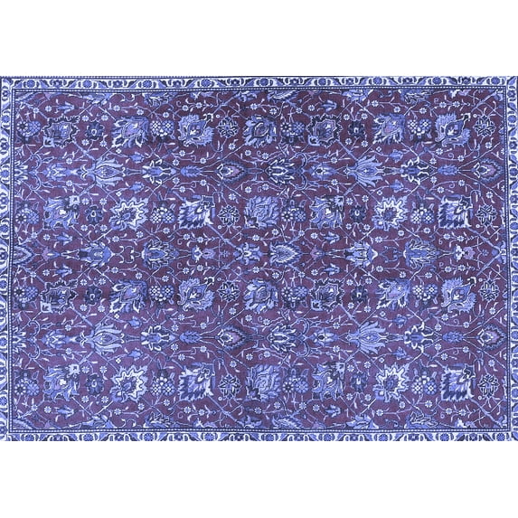 Ahgly Company Indoor Rectangle Persian Blue Traditional Area Rugs, 2' x 3'