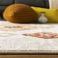 thumbnail image 5 of SAFAVIEH Sagamore Camille Southwestern Area Rug, Light Grey/Terracotta, 6'7" x 6'7" Square, 5 of 8