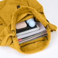 thumbnail image 5 of Foldable Lightweight Nylon Cinch Drawstring Bag, Unisex String Backpack for Men Women, Portable Storage Sack for Gym, Sports, Travel, Shopping and Casual Outdoor Use (Yellow), 5 of 6