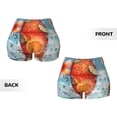thumbnail image 5 of Lsque Refreshing Citrus Splash Pattern High Waisted Biker Shorts for Women-Tummy Control Fitness Athletic Workout Running Yoga Gym Shorts,Moisture-Wicking-Medium, 5 of 9