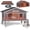 Hearted-Gray(29.13"D x 35.43"W x 30.42"H), variant on Aivituvin Outdoor Cat House Weatherproof Large Feral Cat Shelter with 2-Layer, Wooden Cat Condo with Balcony, Escape Doors and Openable Back Door for Multiple Cats Indoor