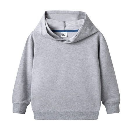 

RPVATI Baby Boys Girls Solid Color Hoodie Children s Long Sleeve Tops Hooded Sweatshirt Winter Warm 2-10Y