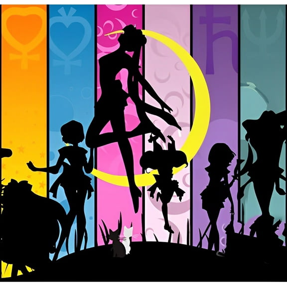 Paint by Numbers Kits for Adults -Sailor Moon (19) - Beginners Digital Oil Paint by Number for Adults Easy Canvas for Home Wall Decoration and Gifts 16X20 inch-