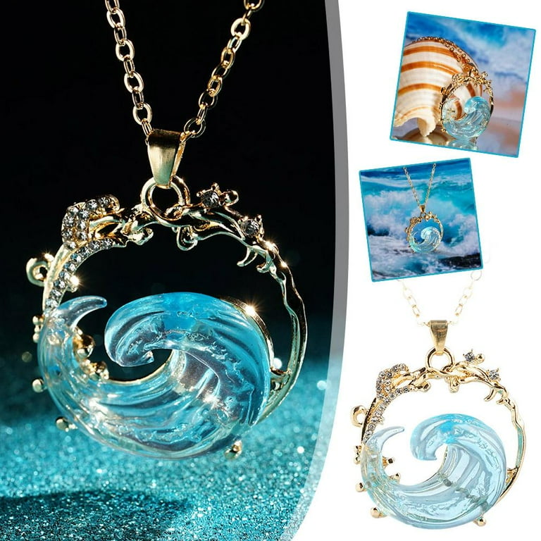 chain ocean wave charm