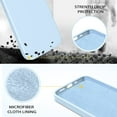 thumbnail image 3 of For Iphone 13 Case Liquid Silicone Slim Cover With Microfiber Lining Shockproof Protective Case For Iphone 13 2021 6.1 Inch Light Blue[L301], 3 of 5