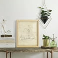 thumbnail image 5 of Sailboat Blueprint III -Framed Print w/glass-Natural Wood, 5 of 7