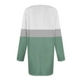thumbnail image 5 of JULMCOMO 2024 Plus Size Shirts for Women Clearance Long Sleeve Crew Neck Shirts Western Stripe Print Tunics Loose Oversized Tunic Blouse Mint Green 5XL, 5 of 5