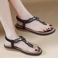thumbnail image 5 of Gubotare Women Sandals Womens Sandals Comfort Arch Support Sandals Summer Walking Shoes Casual Ankle Elastic Flip Flops Shoes (Black,Size 8.5), 5 of 5