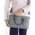 thumbnail image 3 of U.S. Polo Asnn. Women's Lock Satchel, Dusty Blue, 3 of 4