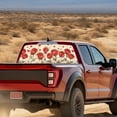 thumbnail image 3 of SEANATIVE Pickup Truck Rear Window Decal Universal Rear Window Decal for Pickup Trucks SUVs, Valentine's Day Vinyl Graphic Film Car Decorations, Red Rose Heart-shaped Beige, 3 of 7