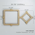 thumbnail image 3 of Ekena Millwork 26 7/8"W x 15 3/8"H x 1/4"T Medium Arcadia Decorative Fretwork Wood Wall Panels, Alder, 3 of 18