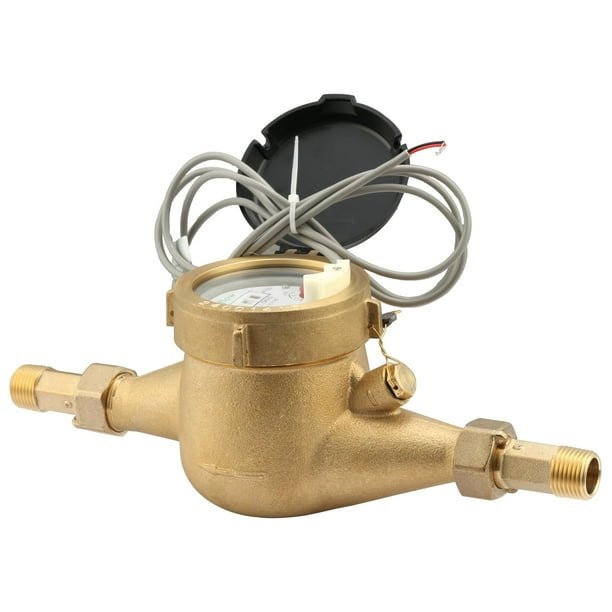 Medidor de agua Watflow DN15 1/2 NPT con salida de pulsos, latón