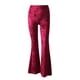 thumbnail image 3 of WILLBEST Pantalones Casuales elegantes para Mujer, de Cintura Alta, Acampanados, de Pierna Ancha, de Terciopelo Dorado, para Uso Diario. Chica, 3 of 3