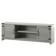 TV Stand for TVs up to 80 with Farmhouse Design in Fairfax Oak