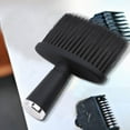 thumbnail image 4 of Neoyler Cleaning Brush Hairdressing Neck Brush Long Lasting Nylon Plastic Hair Salon Neck Cleaner Ergonomic Handle Removes Hair Clippings Easily Versatile for Salon Barber Stylist Black 5.9in, 4 of 5