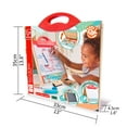 thumbnail image 4 of Hape Store & Go Tabetop Double-Sided Easle with Blackboard & Magnetic Whiteboard, Toddler & Kids, 4 of 9