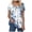 Light Blue, variant on T Shirt Women Tunics Top Loose Causal V Neck Button up Swing Plated Blouse (Green, S)