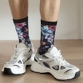 thumbnail image 6 of KLL Flowers ad Butterflies Print Cool Socks Men's Women's Crew Socks Funny Crazy Novelty Stockings, 6 of 6
