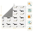 thumbnail image 2 of Goofa Dish Drying Mat Super Absorbent Drying Mat Large Dish Drying Mats for Kitchen Counter Easy Clean Dish Mat Kitchen Drying Mat 16" x 18" ( Dachshund Dog ), 2 of 6