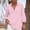 Pink#01, variant on Cotton Linen 3/4 Sleeve Tops for Women Oversize Crew Neck Short Sleeve Shirt Summer Casual Solid Plus Size Round Neck Loose Breathable Comfy 3/4 Length Sleeve Tee Shirts