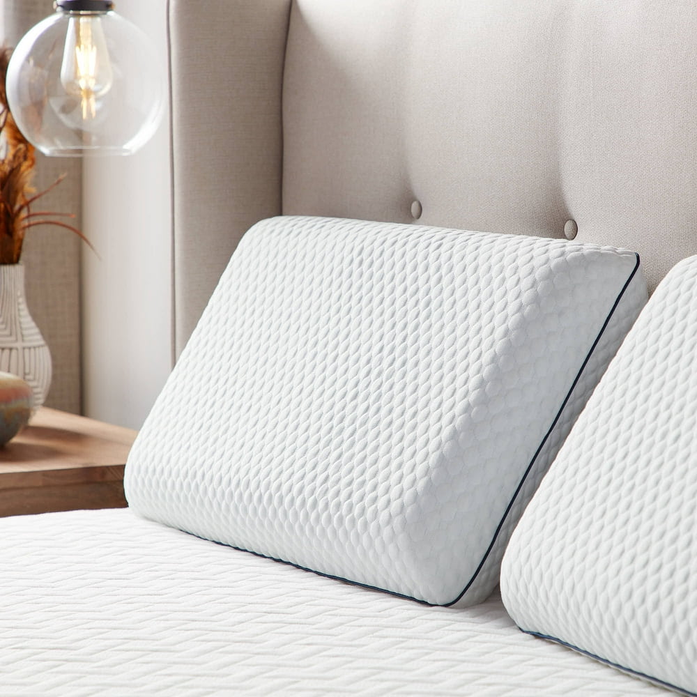 Rest Haven Temperature Regulating Gel Memory Foam Bed Pillow, Set of 2 ...