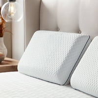 Rest Haven Temperature Regulating Gel Memory Foam Pillow - 3 Size Options; 1 or 2 Pack