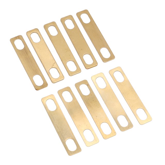 10 Pcs Brass Guitar Neck Shim,Universal Neck Heightened Shims For Bass,Guitar And Bass Neck Repair Tools