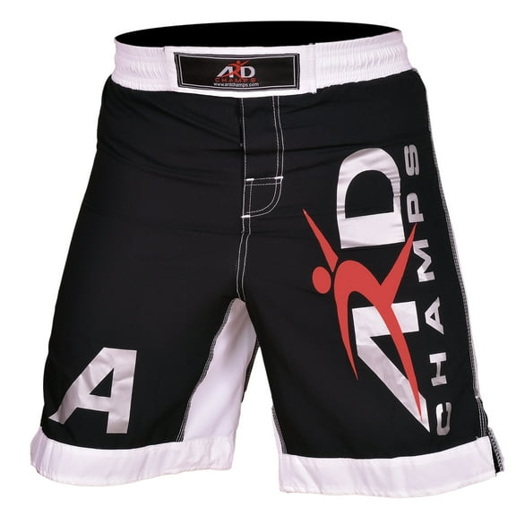ARD Xtreme MMA Fight Shorts UFC Cage Fight Grappling Muay Thai Black (Large)