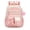 Pink, variant on Cute Bow Decor Bookbag, Large Capacity Multi-Pocket Casual Daypack, Backpack with Fluffy Plush Pom Pom Charm, Durable Lightweight Bag with Reinforced Zippers for Daily Use and Trip, Purple