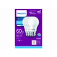 thumbnail image 1 of Paquete de 4 Bombillas LED Philips 461137 8W 60W Luz Día A19, 1 of 9