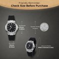 thumbnail image 7 of VORSEL Men Silicone Watch Black Octagonal Bezel Black Horizontal Stripe Dial 42mm Luminous Date, 7 of 7