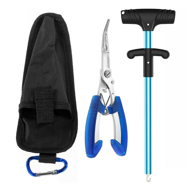 Removedor de gancho Aleación de aluminio Extractor de anzuelo de pesca con pez de acero inoxidable Maboto Removedor de gancho