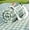 Green and White, variant on Extra Large Waterproof Picnic Blanket 80" x 80", Foldable Outdoor Beach Mat with Sandproof Backing, Lightweight Portable for Camping Travel Park Concerts