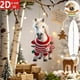 thumbnail image 5 of Colgante navideño plano de acrílico 2D | Decoración festiva de acrílico duradera para el hogar | Adorno versátil para repisa de árbol | Idea de regalo para decoración de interiores de temporada, 5 of 6