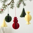 Christmas Tree Ball Hanging Ornaments Mini Paper Ball