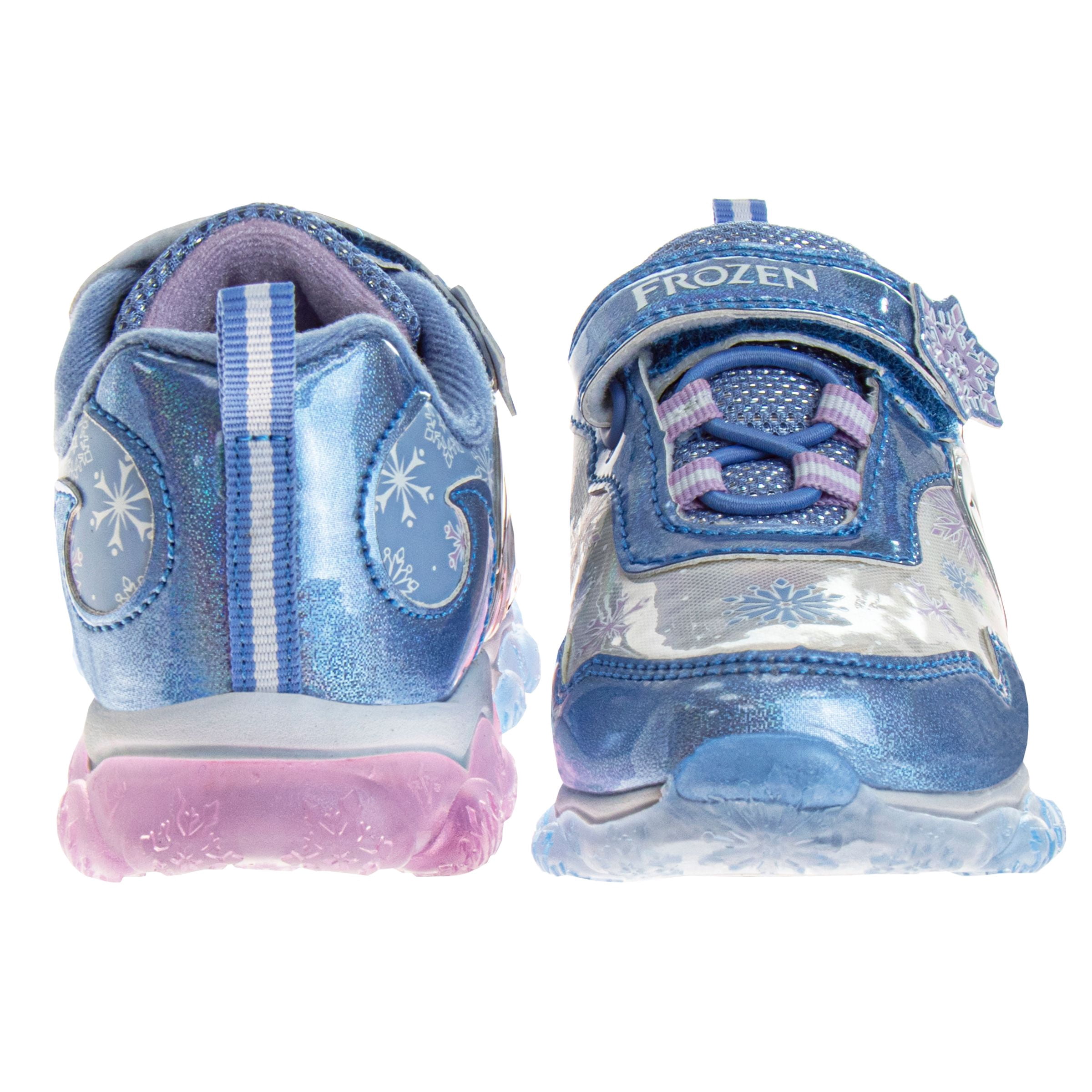 Disney Frozen Girls’ Light-Up Sneakers – Elsa & Anna Athletic Shoes (Little Kid / Big Kid)