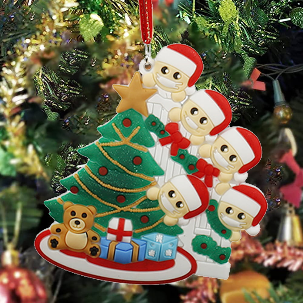 2020 Xmas Christmas Tree Hanging Ornaments Family Gift Santa Claus Pendant Decor 