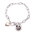 thumbnail image 1 of Panda position Earth Pulsera de cadena de corazón joyería encanto moda, 1 of 3